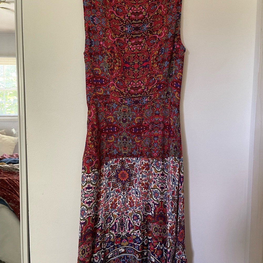 Maeve Anthropologie Patchwork Paisley Button-Front Sleeveless Maxi Dress 🌺 - Picture 5 of 5